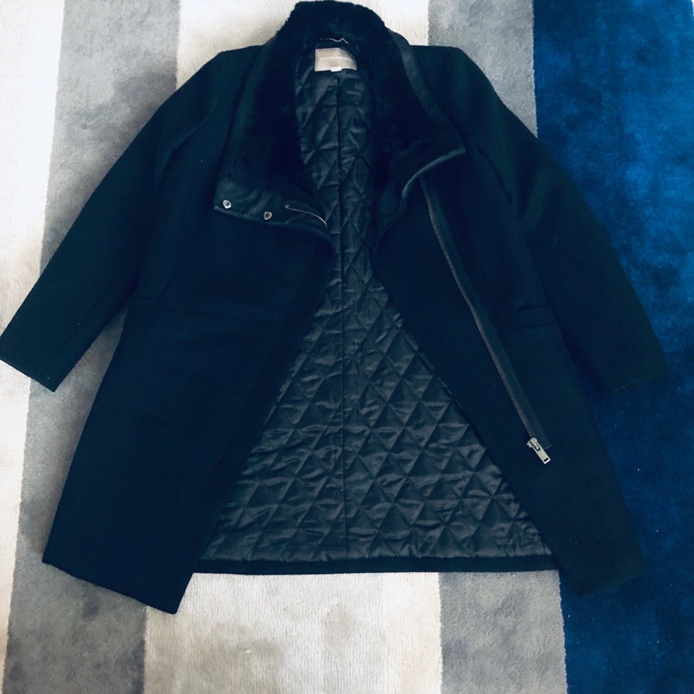 Banana Republic black wool coat